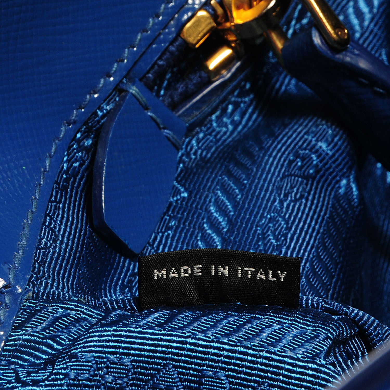 Prada Saffiano Vernice Shopping Tote Azzurro 7 of 11