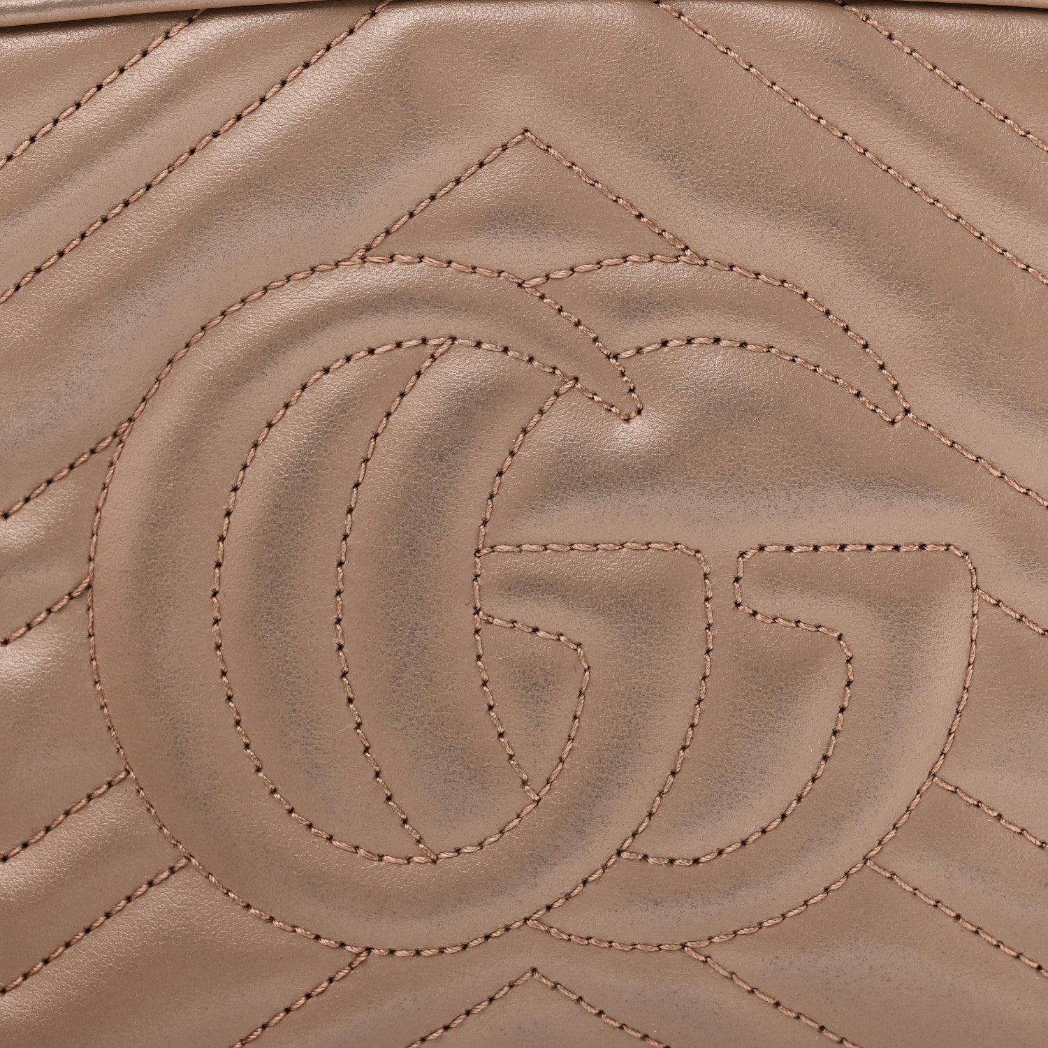Gucci Calfskin Matelasse Small GG Marmont Chain Shoulder Bag Porcelain Rose 11 of 11