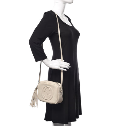 Gucci Pebbled Calfskin Small Soho Disco Bag Off White 2 of 10