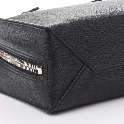 Balenciaga Grained Calfskin Plate Hardware Papier A6 Zip Around Tote Black 9 of 9
