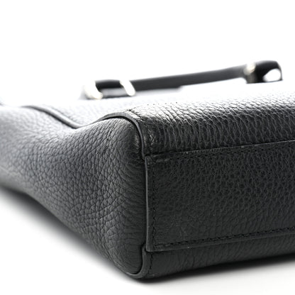 Gucci Pebbled Calfskin Briefcase Black 9 of 13