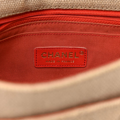 Chanel Canvas Quilted Mini Rectangular Flap Beige 6 of 10
