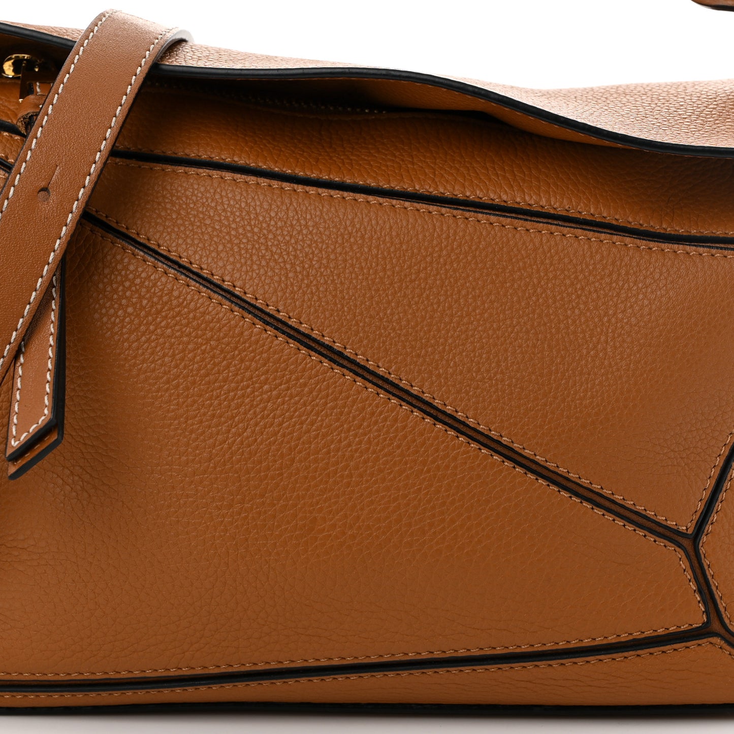 Calfskin Small Puzzle Bag Tan