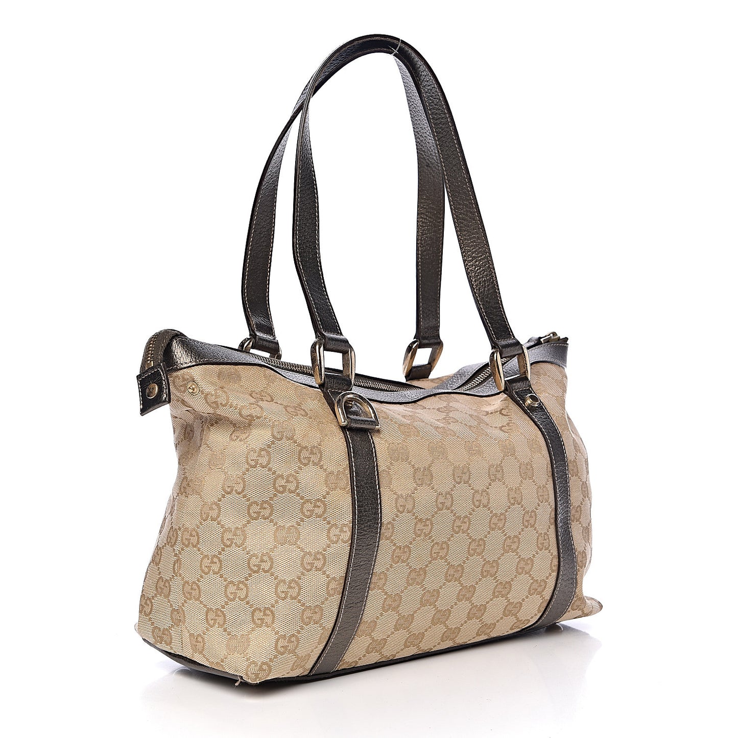Monogram Medium Abbey Tote Brown
