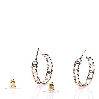 Chanel Metal CC Hoop Earrings Gold 3 of 5