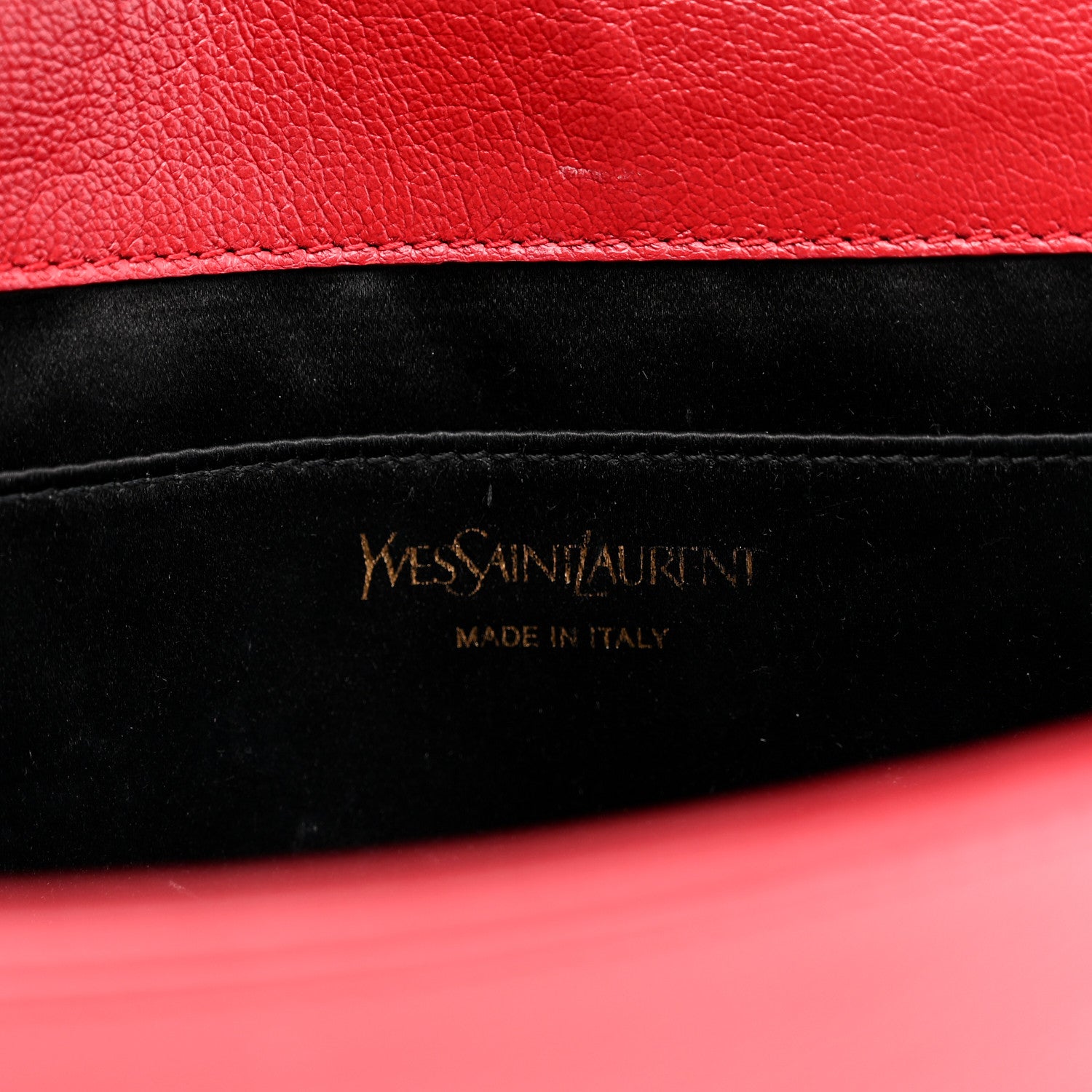 Saint Laurent Calfskin Monogram Large Belle De Jour Clutch Red 6 of 6