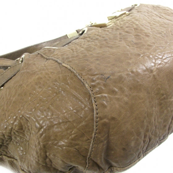 Drummed Leather Rania Hobo