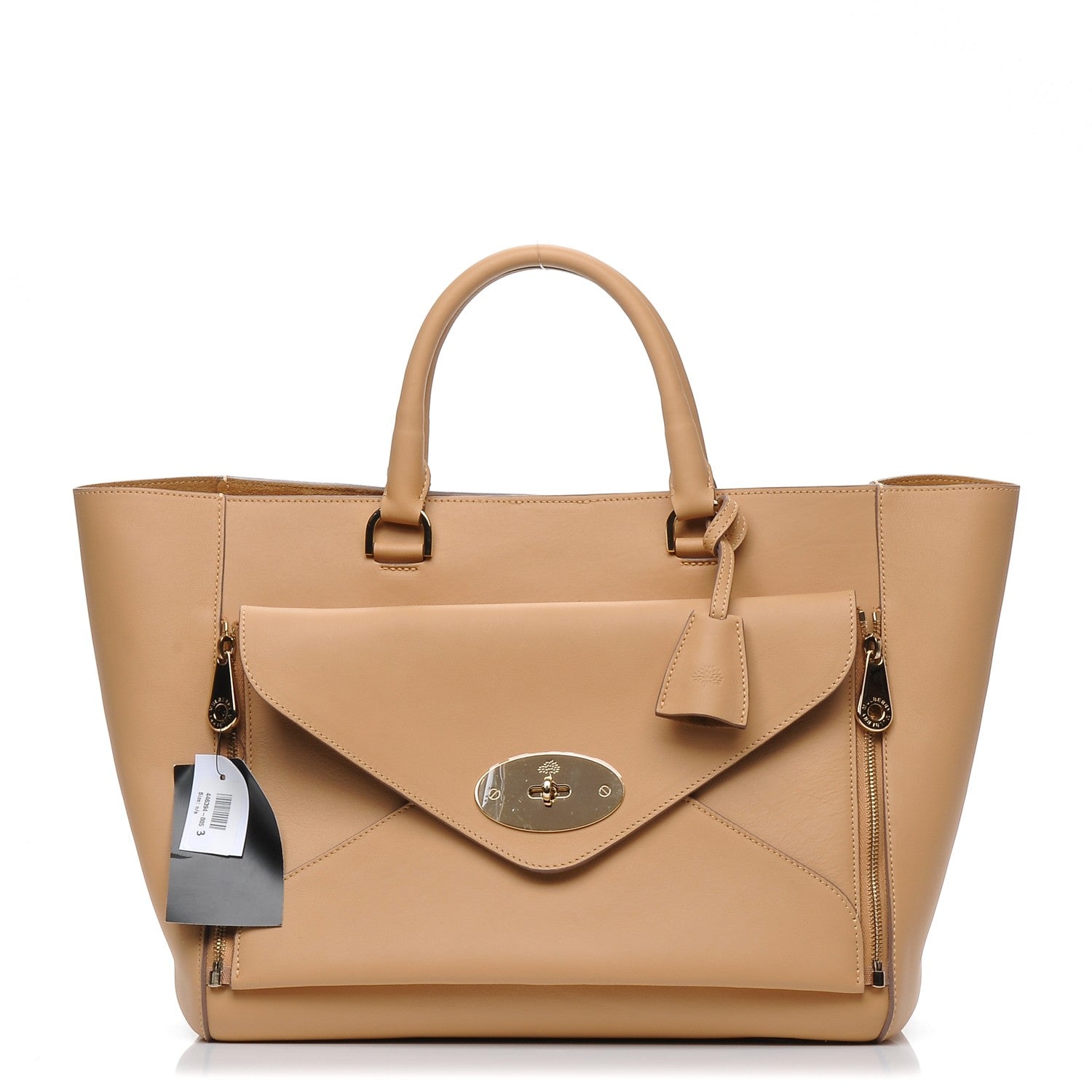 Mulberry Silky Calf Small Willow Tote Wheat 1 of 7