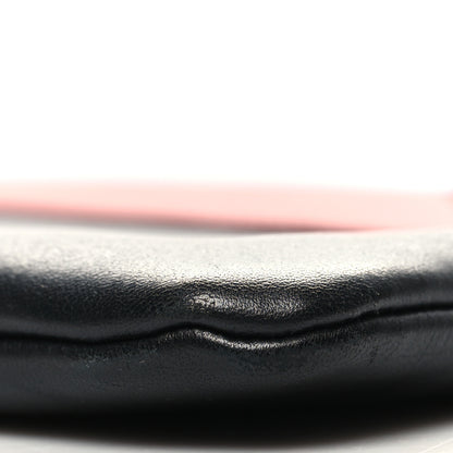 Chanel Lambskin Large Airline Zipper Cosmetic Case Blue Black Red 10 of 14