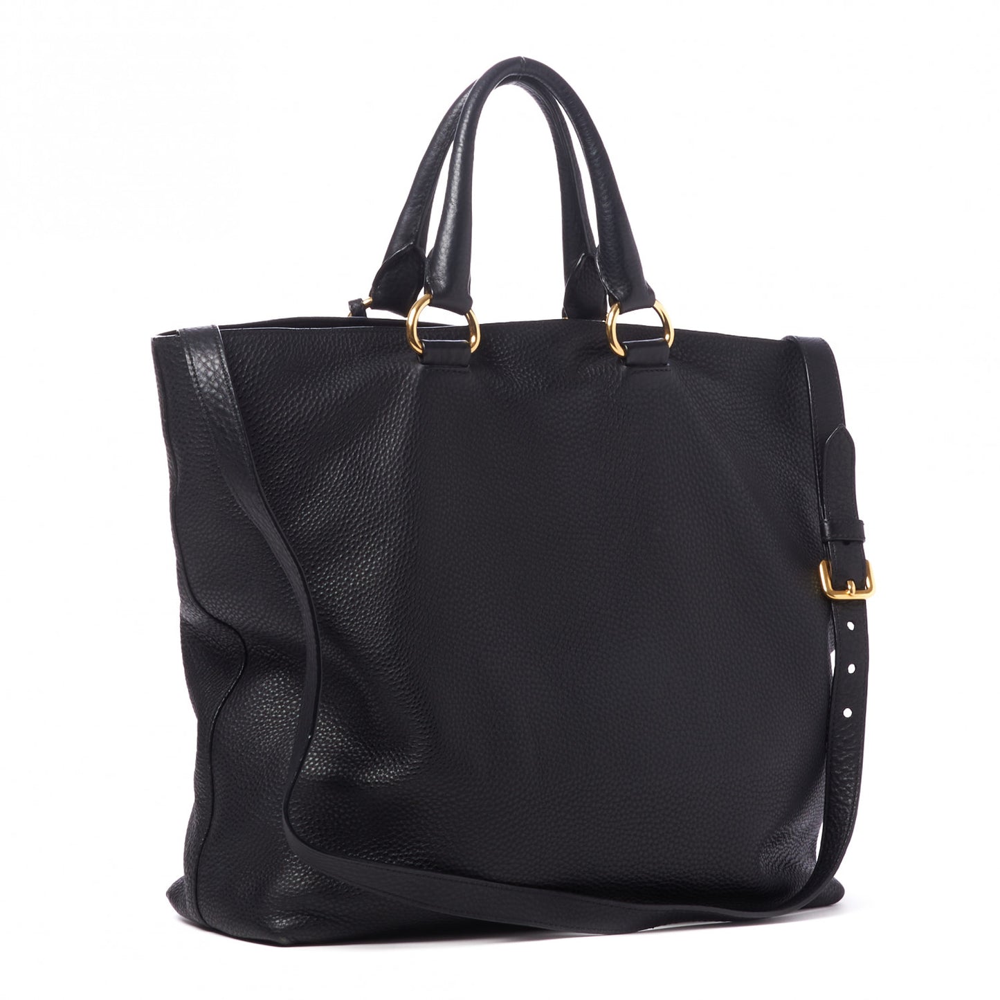 Vitello Daino Tote Black