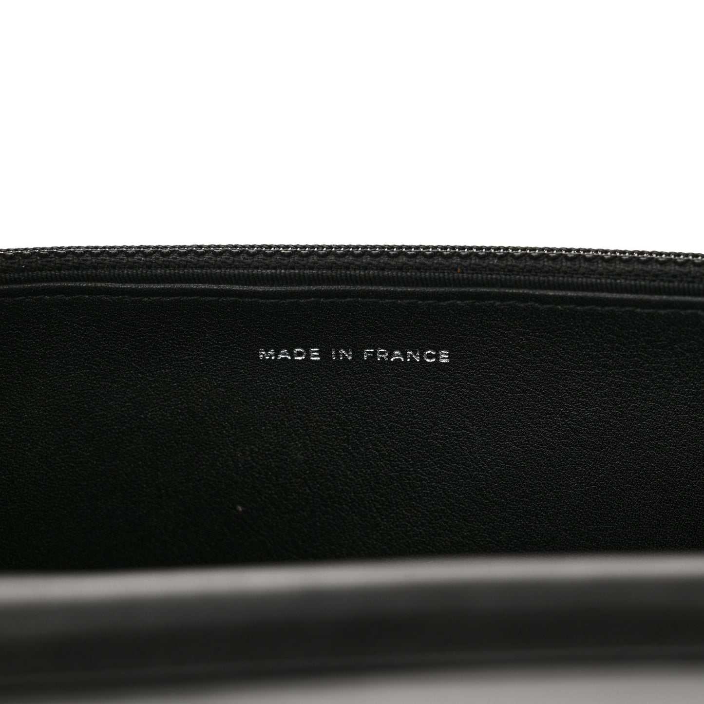 Patent Quilted Wallet On Chain WOC Black