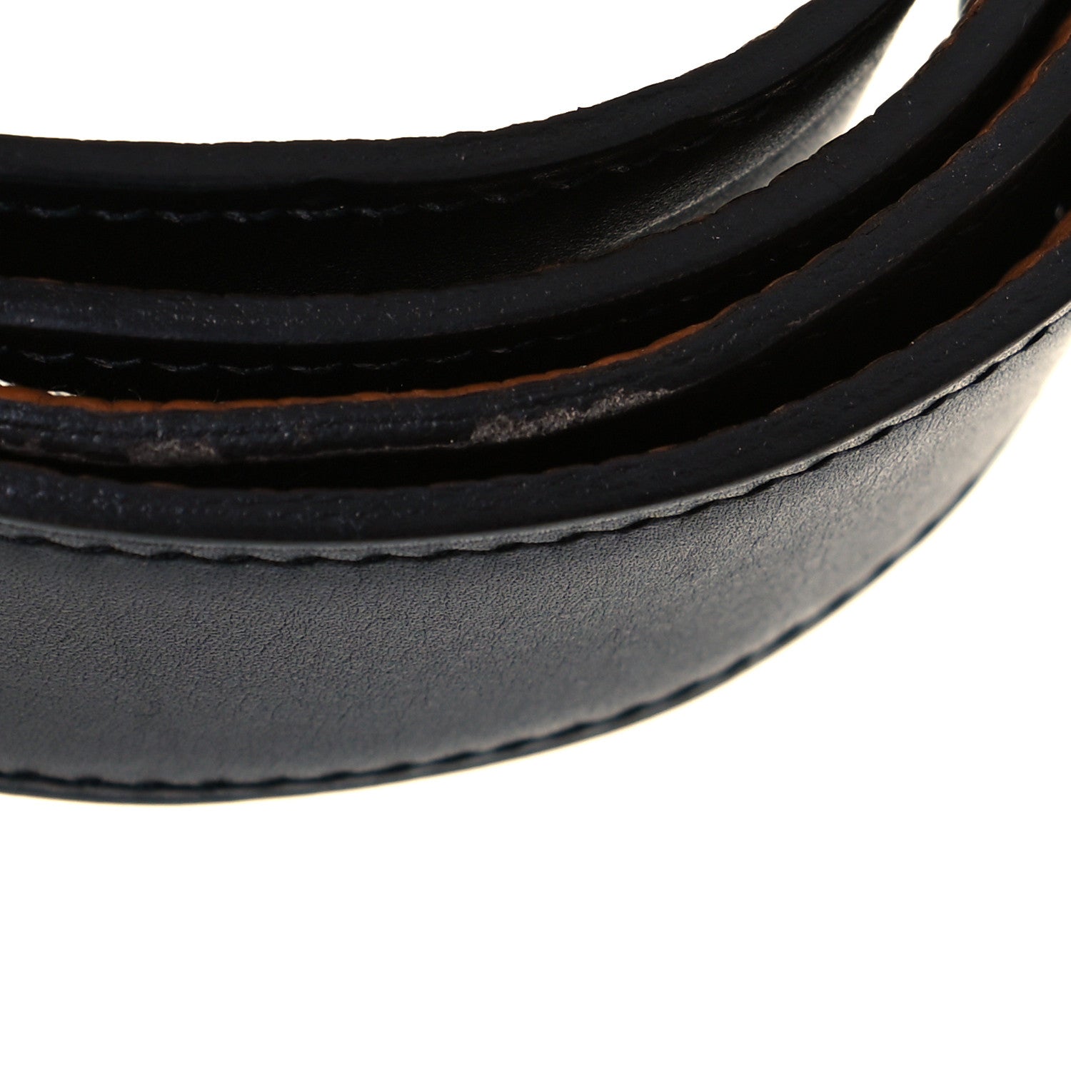 Hermes Box Togo 32mm Belt Strap 85 Black Gold 6 of 6