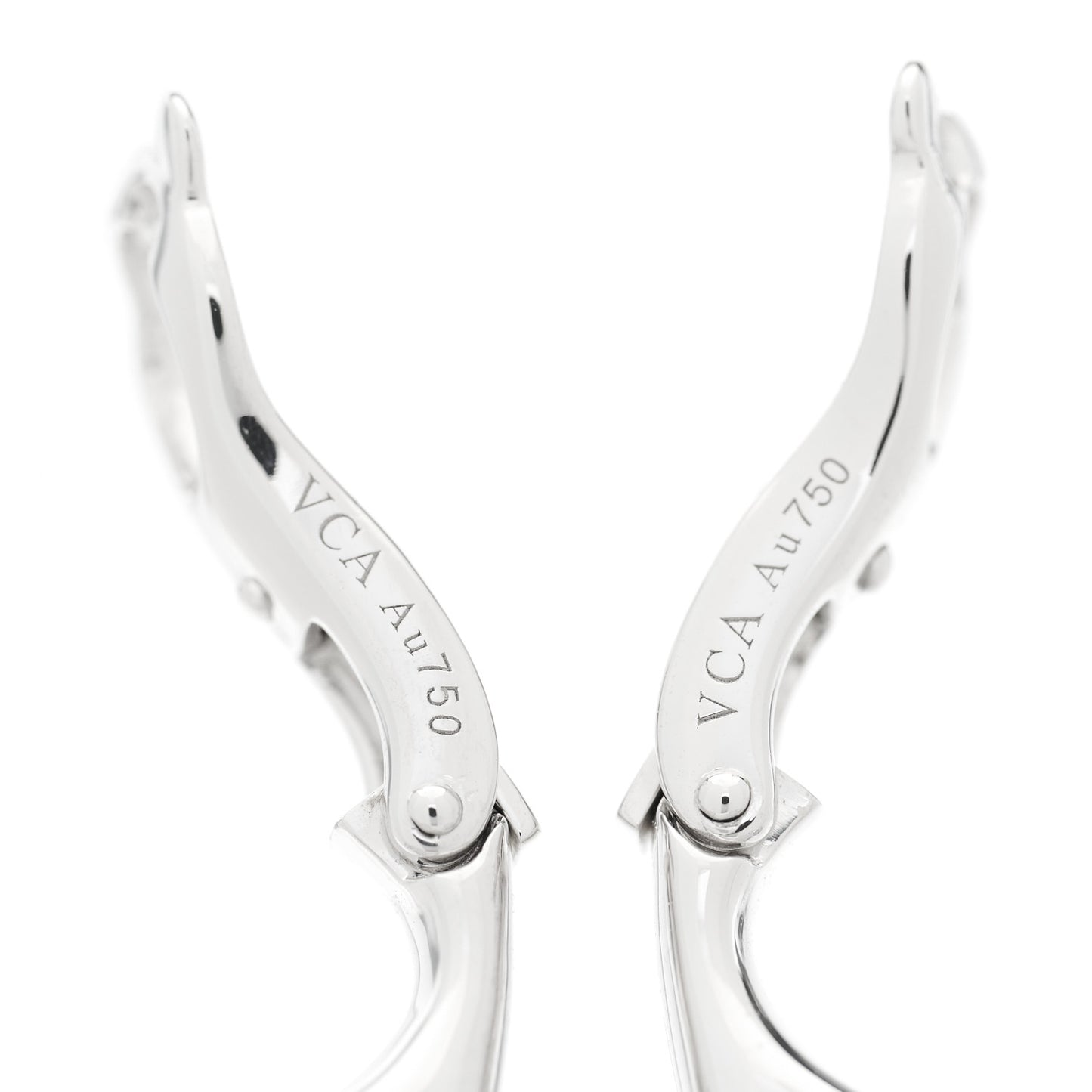 18K White Gold Diamond Small Frivole Pave Earrings
