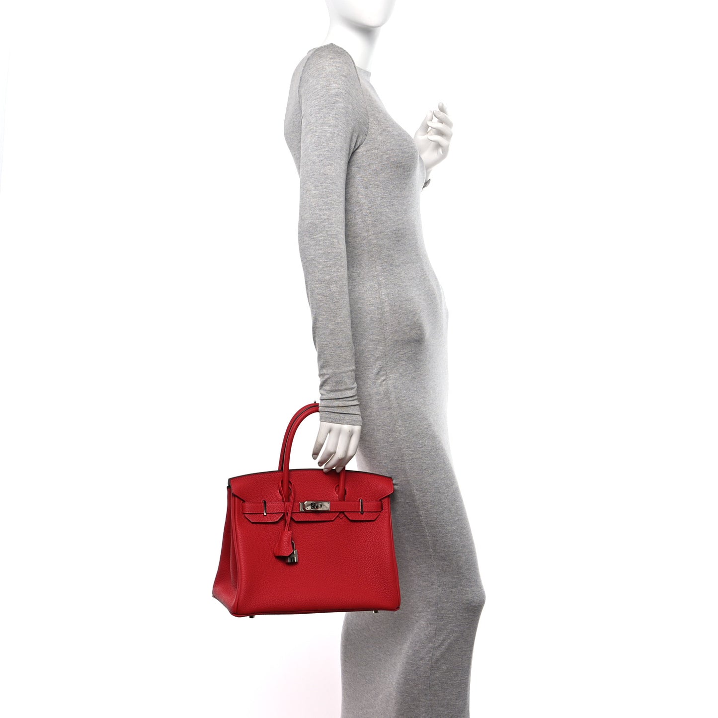 Togo Verso Birkin 30 Rouge Vif Rouge H
