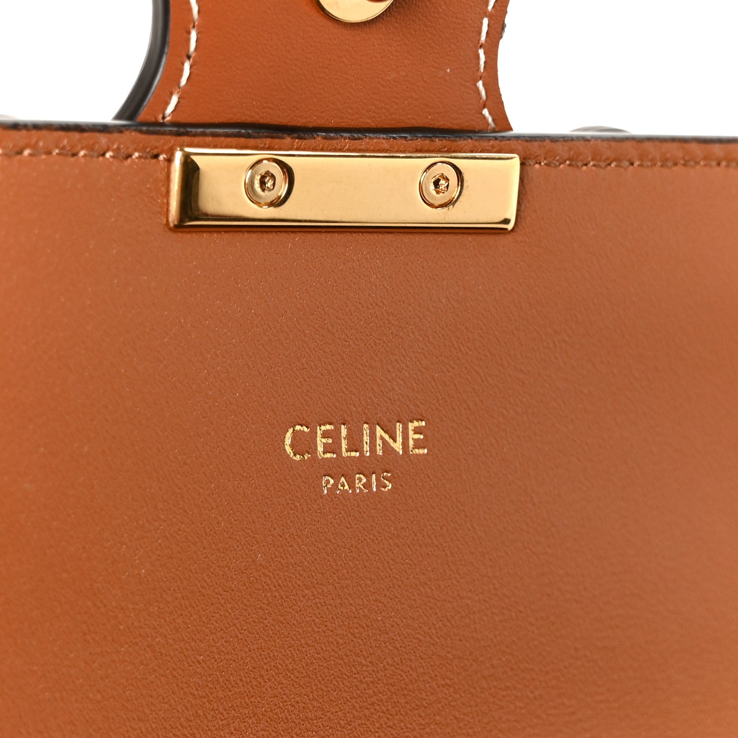 Triomphe Canvas Chain Shoulder Bag Tan
