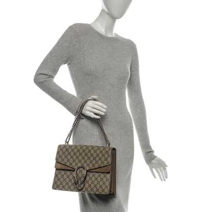 Gucci GG Supreme Monogram Medium Dionysus Shoulder Bag Taupe 2 of 8