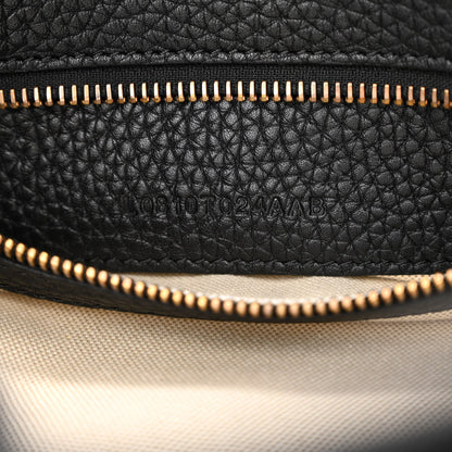 Tom Ford Pebbled Calfskin Large Alix Padlock Zip Hobo Bag Black 9 of 12