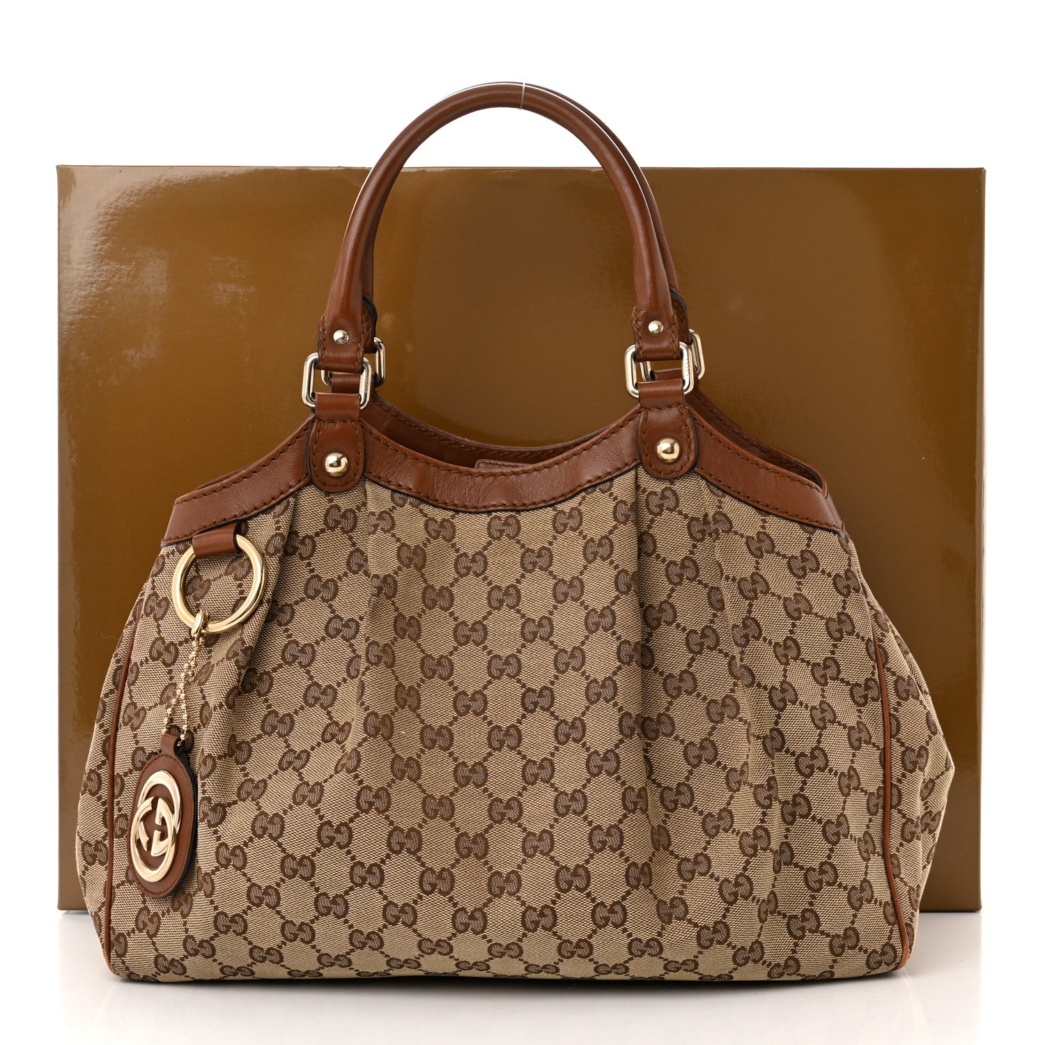 Gucci Monogram Medium Sukey Tote Brown 13 of 13