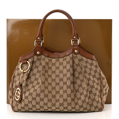 Gucci Monogram Medium Sukey Tote Brown 13 of 13