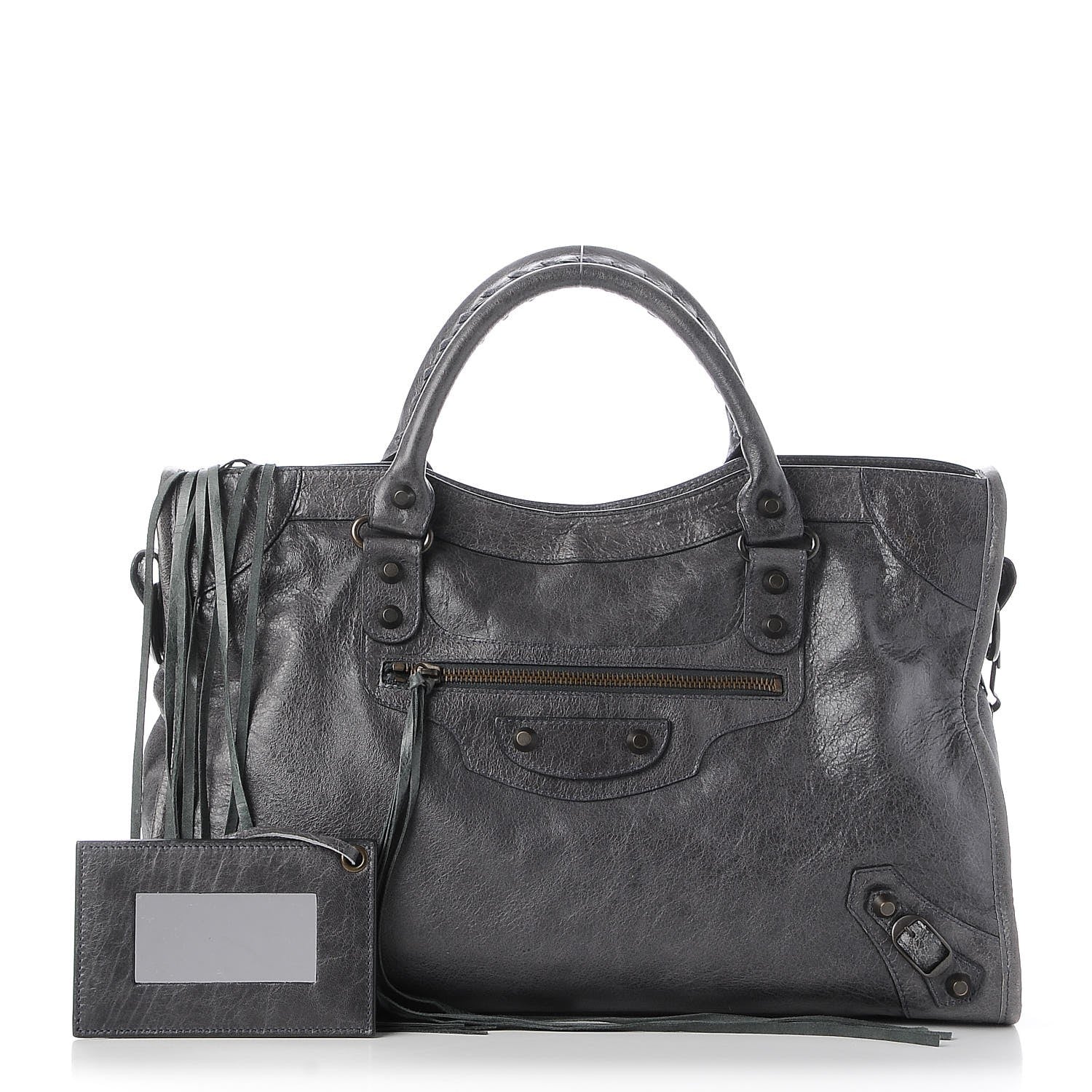 Balenciaga Agneau Classic Hardware City Anthracite 1 of 8