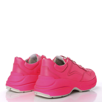 Gucci Calfskin Mens Rhyton Sneakers 8 Fuxia Fluo 4 of 8