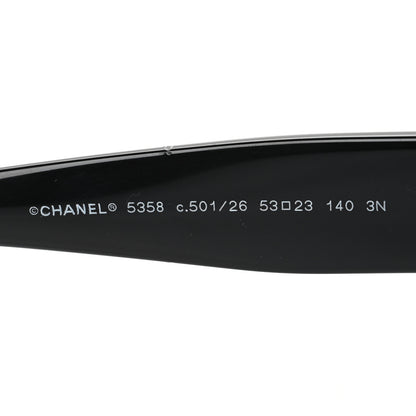 Chanel Acetate Butterfly Signature CC Sunglasses 5358 Black 5 of 8