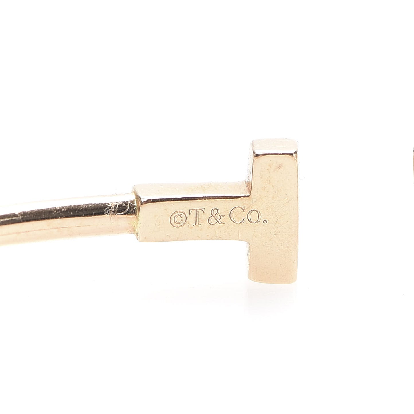 18K Rose Gold Narrow T Wire Bracelet