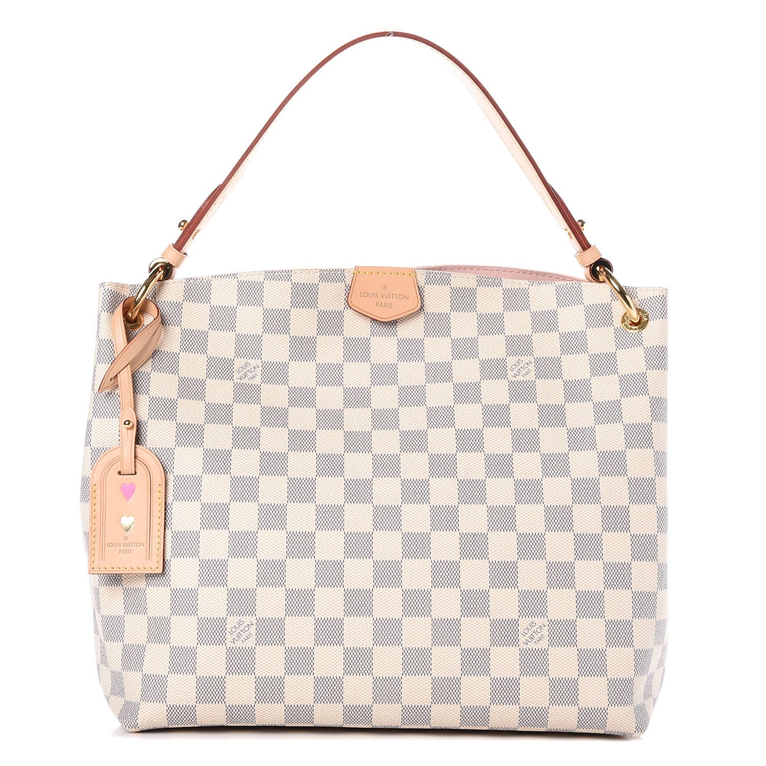 Louis Vuitton Damier Azur Graceful PM Rose Ballerine 1 of 9