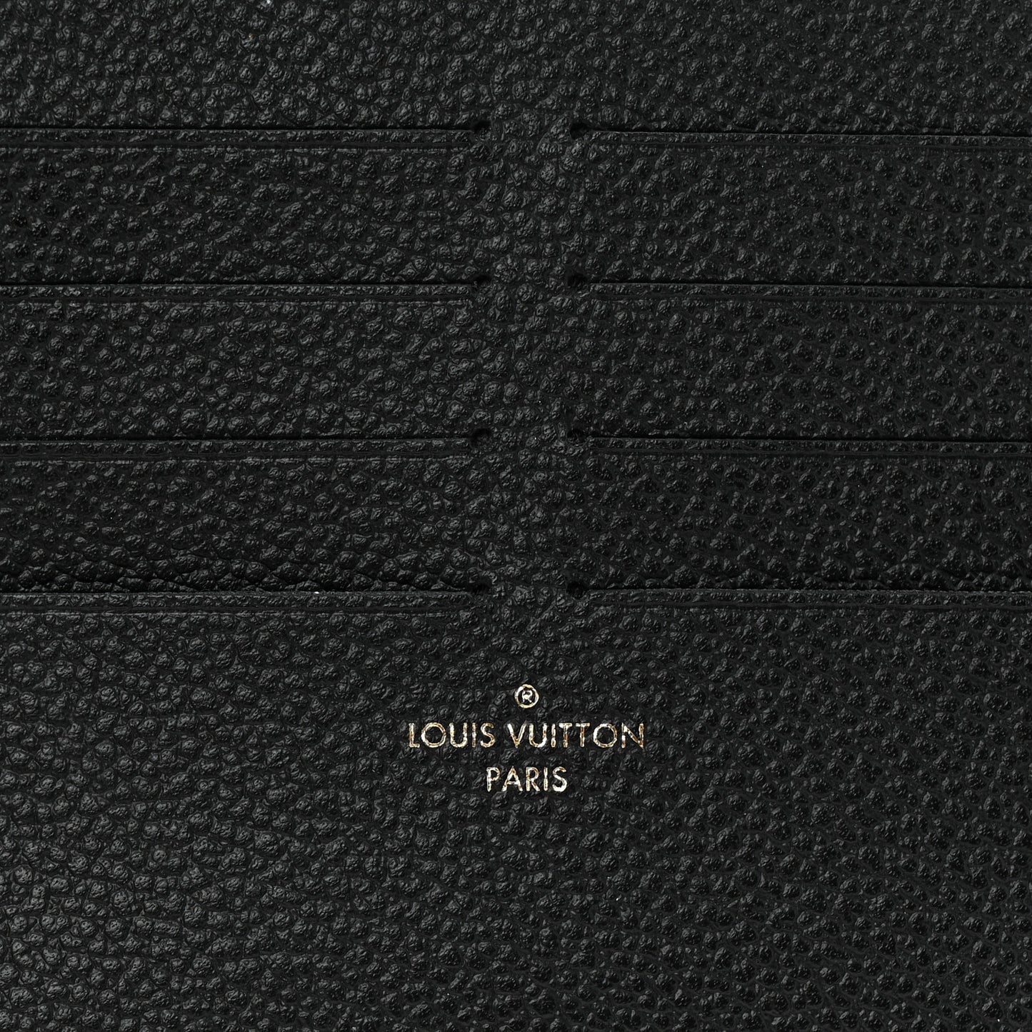 Calfskin Felicie Chain Wallet Card Holder Insert Black