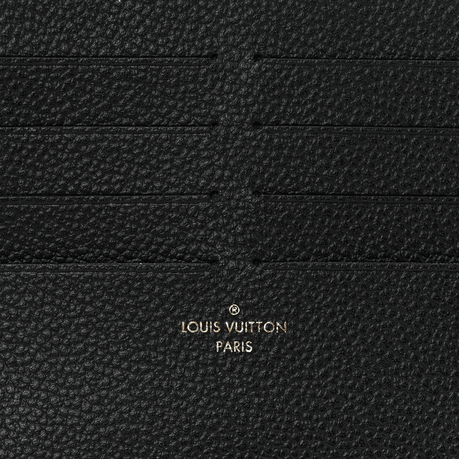 Louis Vuitton Calfskin Felicie Chain Wallet Card Holder Insert Black 6 of 6