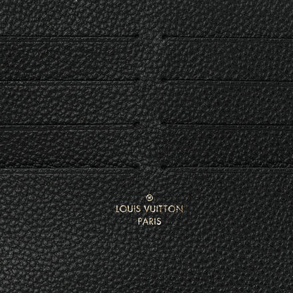 Louis Vuitton Calfskin Felicie Chain Wallet Card Holder Insert Black 6 of 6
