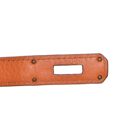 Hermes Taurillon Clemence Birkin 35 Orange 13 of 30