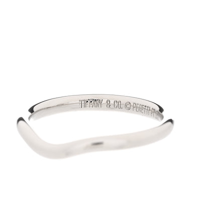 Tiffany Platinum 2mm Elsa Peretti Wedding Band Ring 47 4.25 4 of 5
