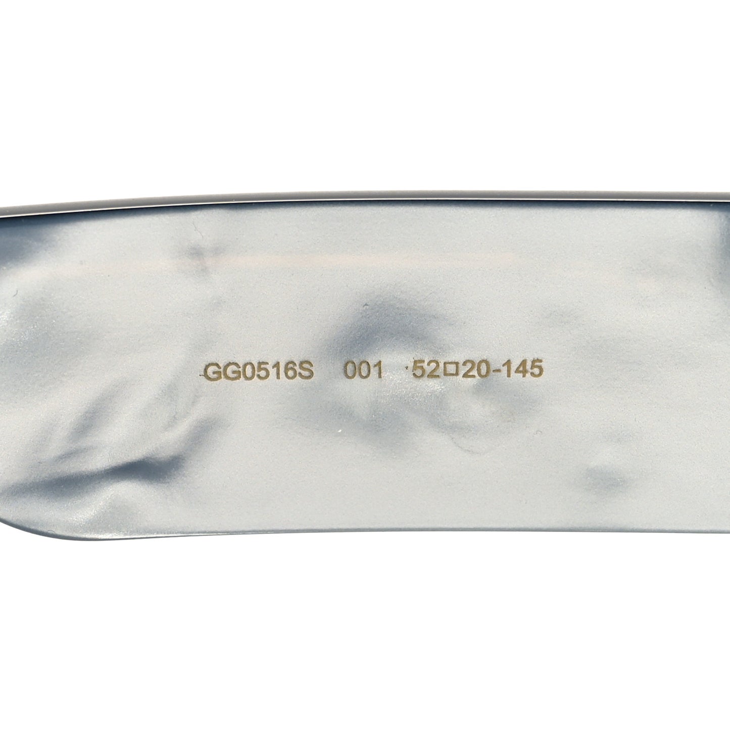 Acetate Rectangular Sunglasses GG0516S Black
