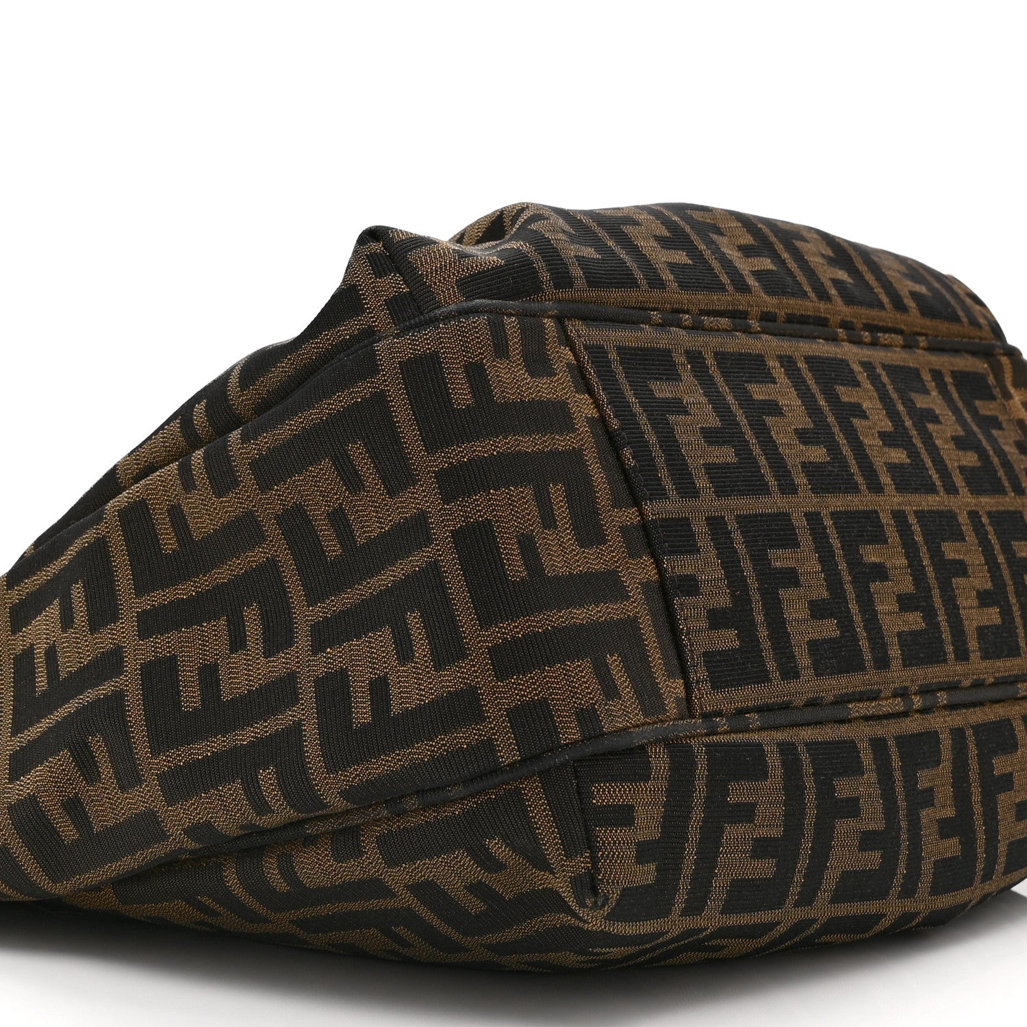 Fendi Zucca Vitello Artic Medium Shopping Tote Tobacco Castagna 12 of 13