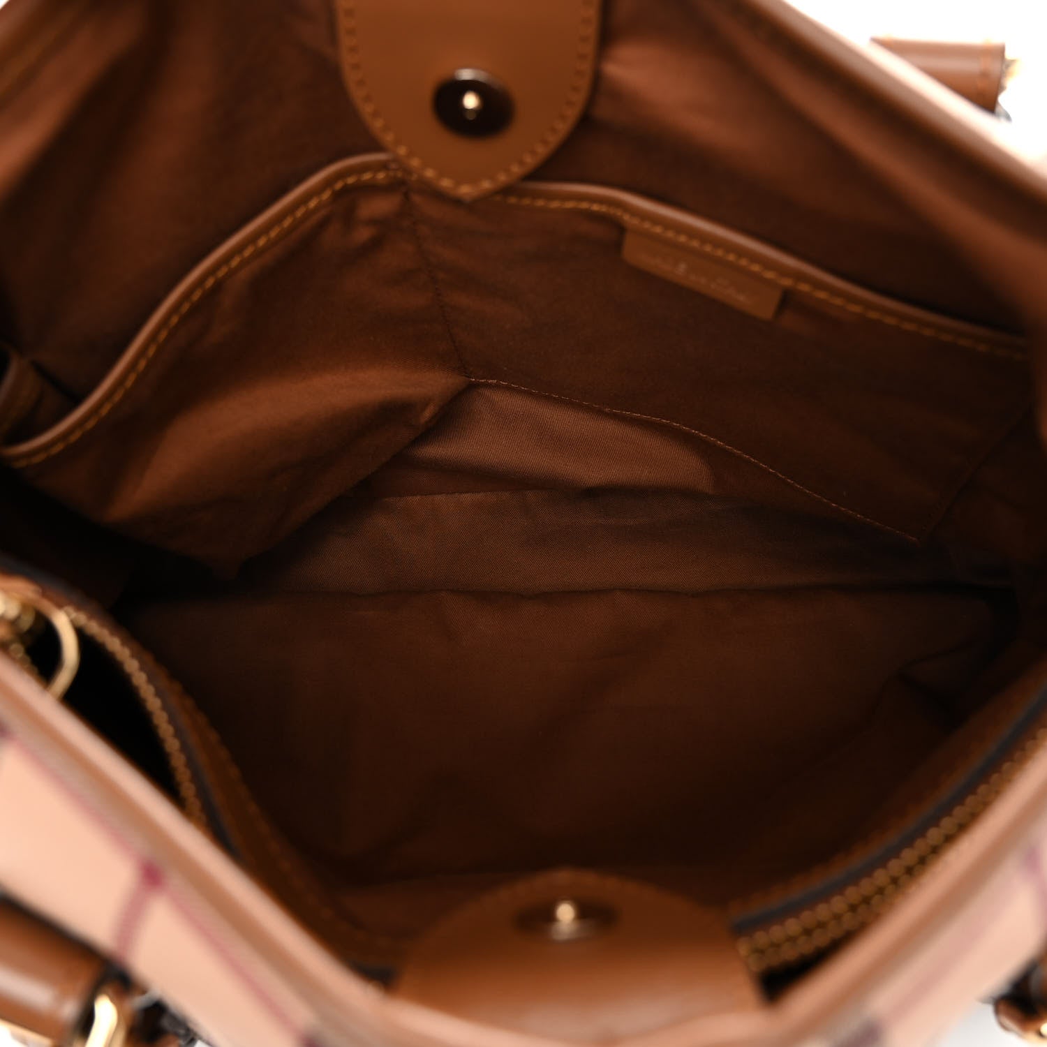 Burberry Haymarket Check Small Northfield Tote Mid Camel 6 of 11