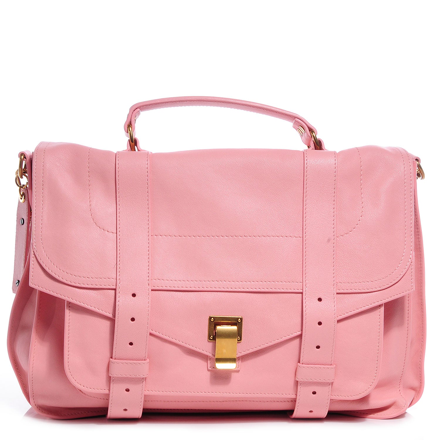 Proenza Schouler Lambskin PS1 Large Satchel Piglet Pink 1 of 13