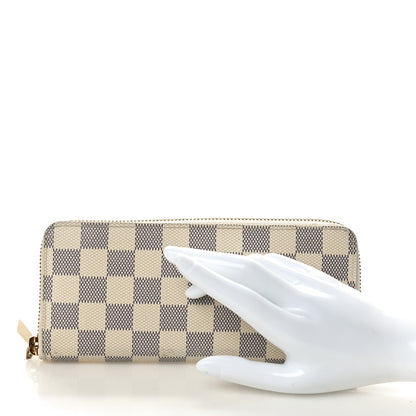 Louis Vuitton Damier Azur Clemence Wallet 2 of 8