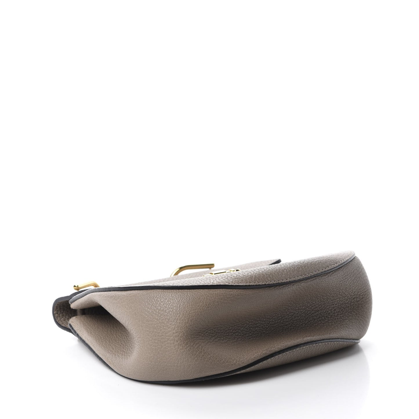 Grained Lambskin Drew Shoulder Bag Motty Grey