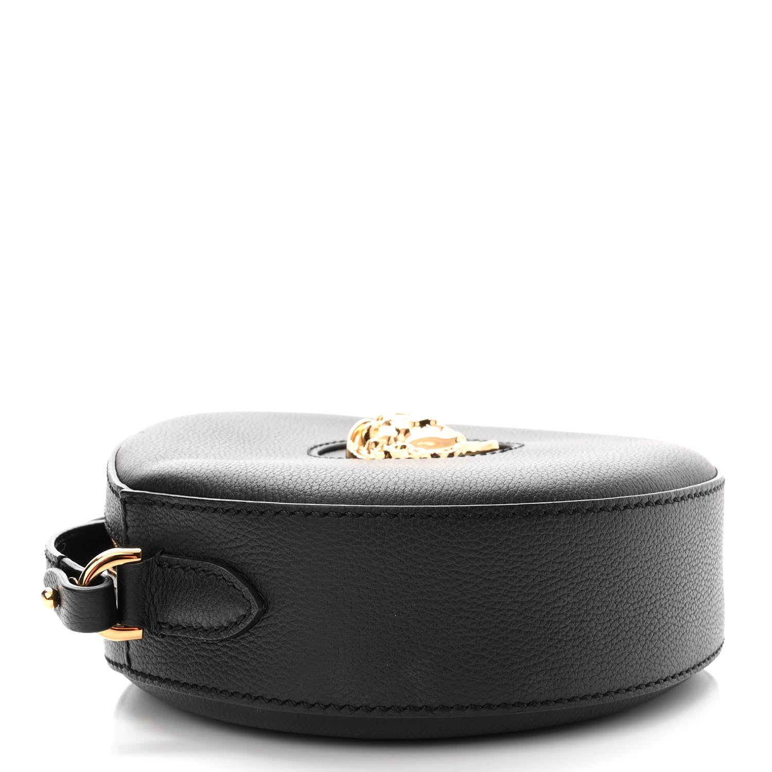 Versace Calfskin La Medusa Round Camera Bag Black 4 of 10