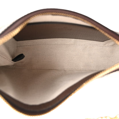 Gucci GG Supreme Monogram Textured Dollar Calfskin Web Small Ophidia GG Handbag Beige Ebony New Acero 5 of 9
