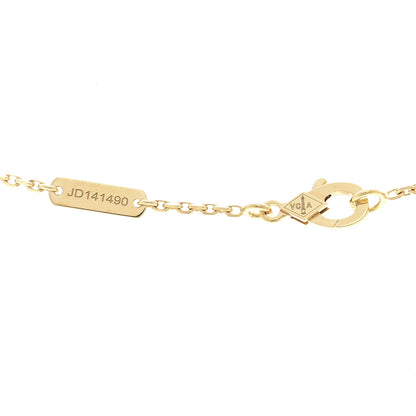 Van Cleef & Arpels 18K Yellow Gold Black Onyx Vintage Alhambra Pendant Necklace 5 of 6