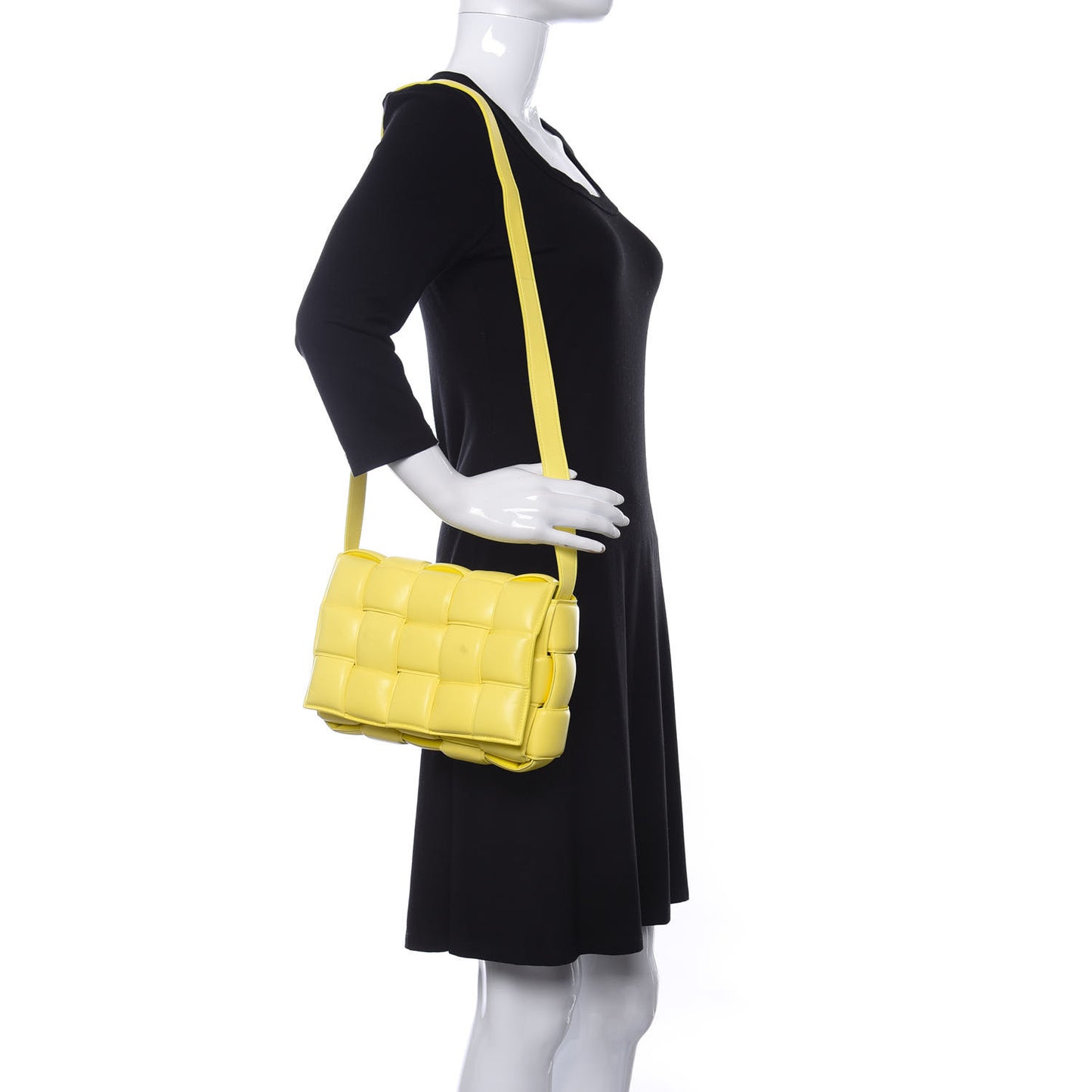 Nappa Maxi Intreccio Padded Cassette Crossbody Bag Sherbert
