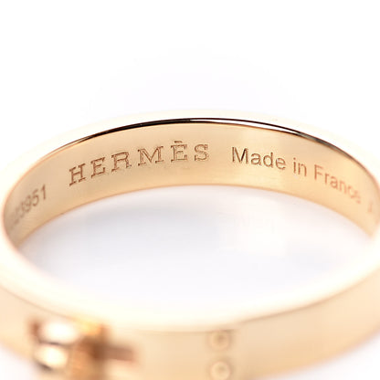 Hermes 18K Yellow Gold TPM Kelly Ring 54 6.75 4 of 7