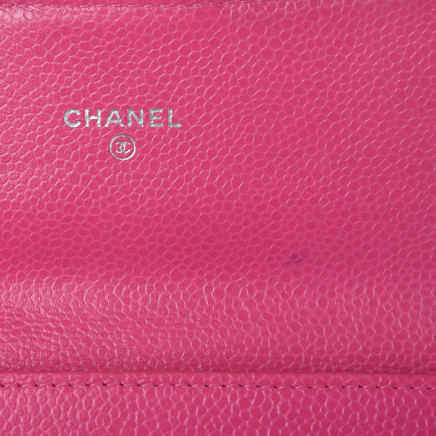 Caviar Quilted Small Flap Wallet Pink