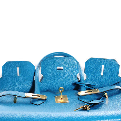Hermes Togo Birkin 35 Turquoise 18 of 24