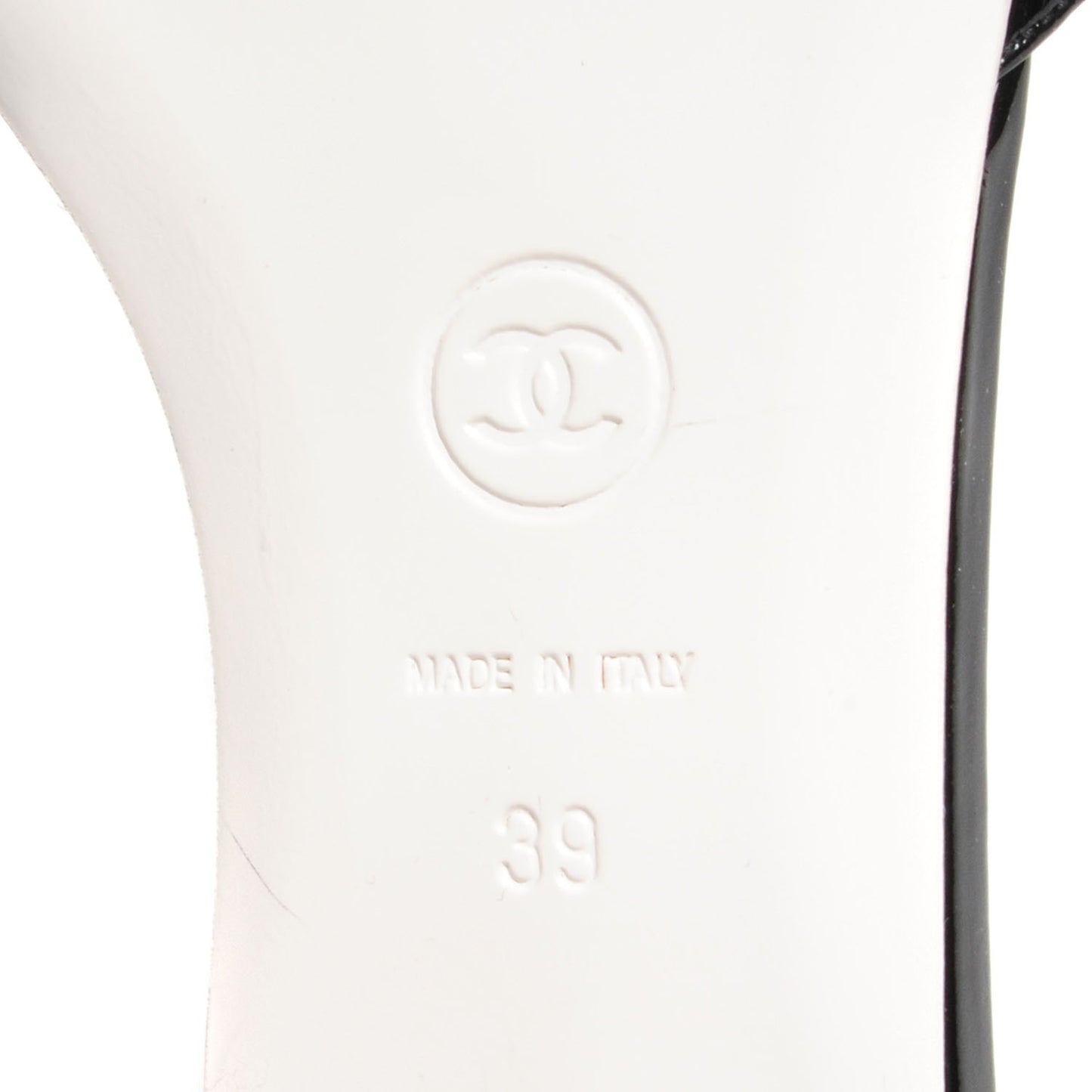 Patent Leather CC Slides 39 Black