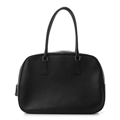 Prada Goatskin Bowling Bag Black 1 of 12
