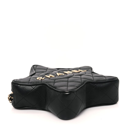 Chanel Lambskin Quilted Walk of Fame Star Bag Black 4 of 10