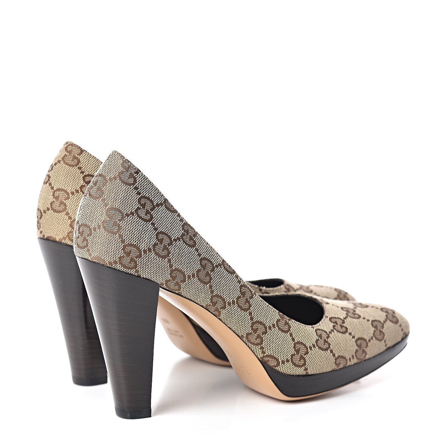 Monogram Pumps 8 Brown
